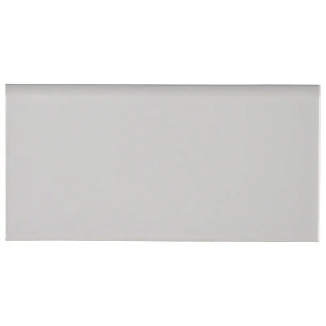 MSI Surfaces Gray Glossy 3X6 Bullnose NGRAGLO3X6BN-N - Plumbing Market