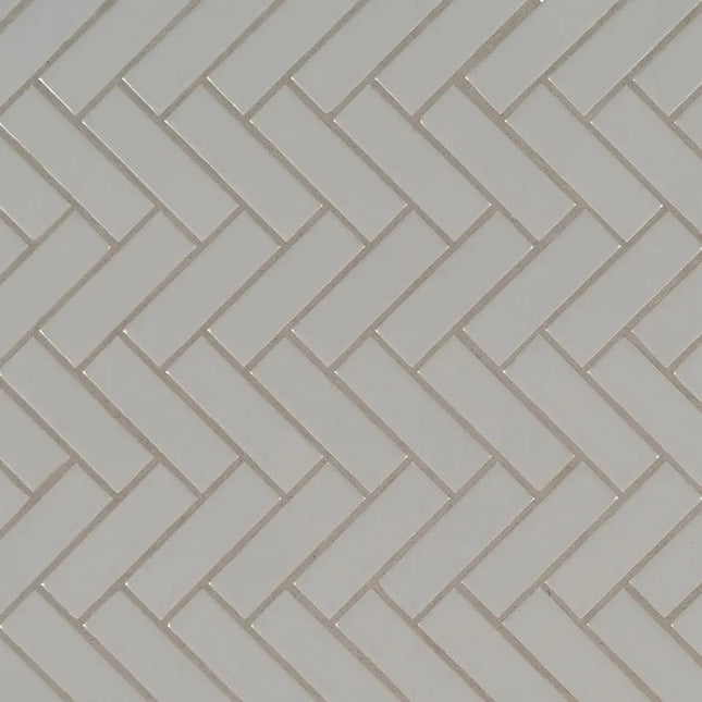 MSI Surfaces Gray Glossy Herringbone 6Mm SMOT-PT-RETGRA-HB - Plumbing Market