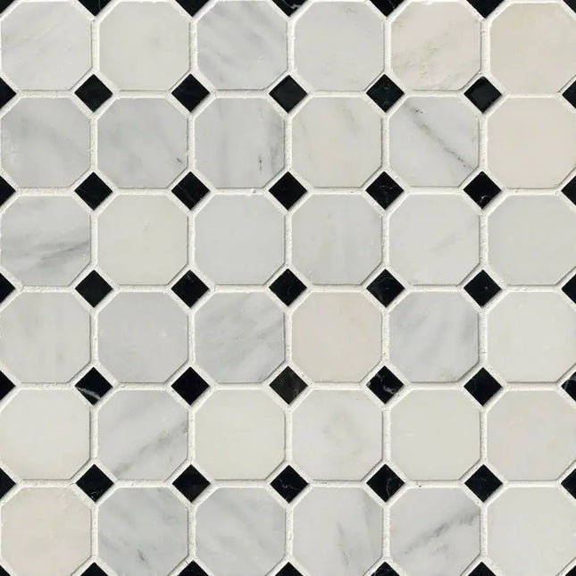 MSI Surfaces Greecian White 2 Octagon Mosaic THDW1-SH-GWO - Plumbing Market