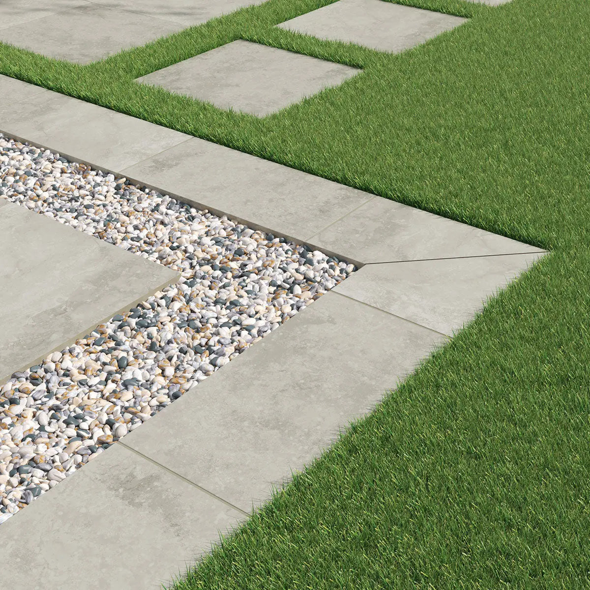 MSI Surfaces Hardscaping Porcelain Pavers Argento Travertino Arterra
