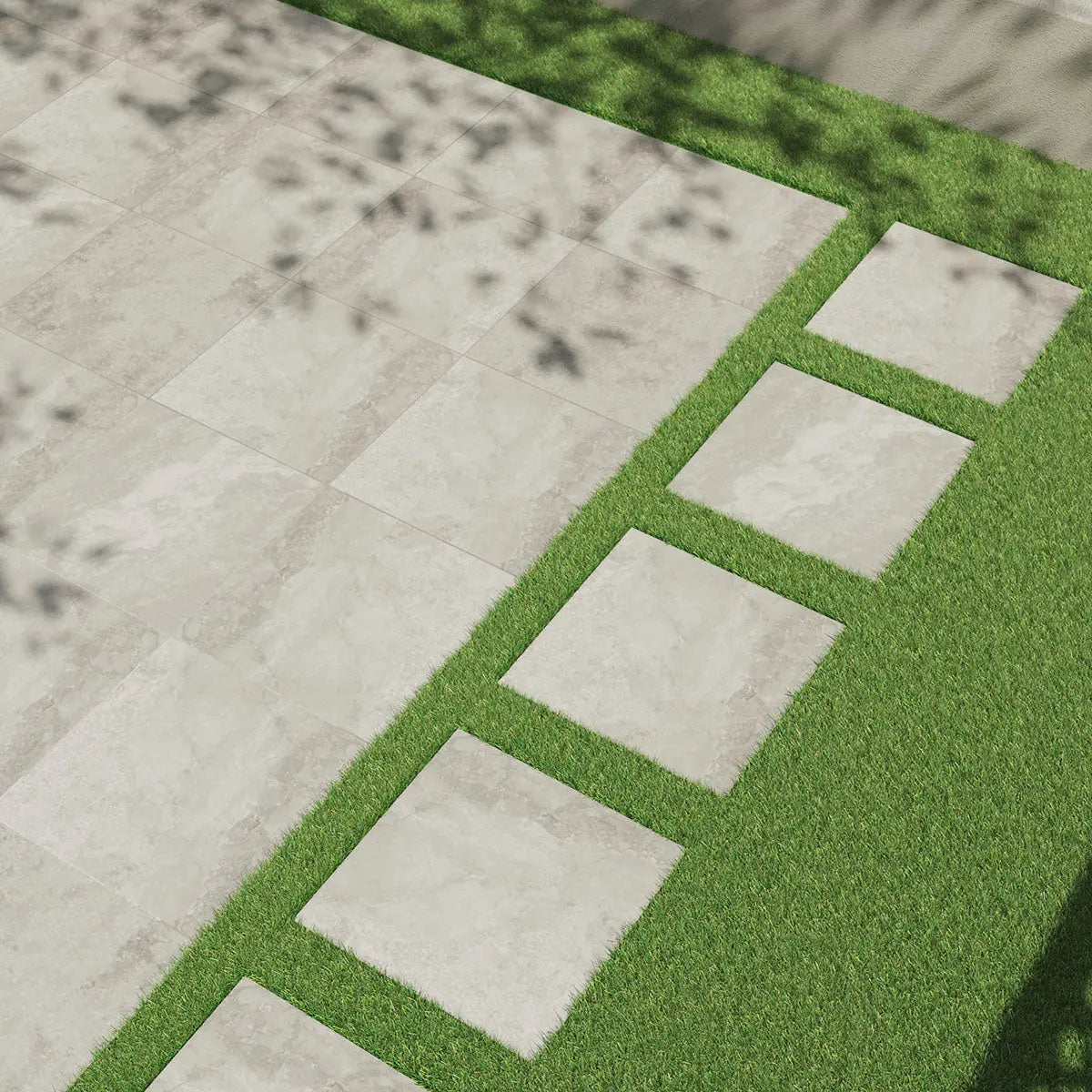 MSI Surfaces Hardscaping Porcelain Pavers Argento Travertino Arterra