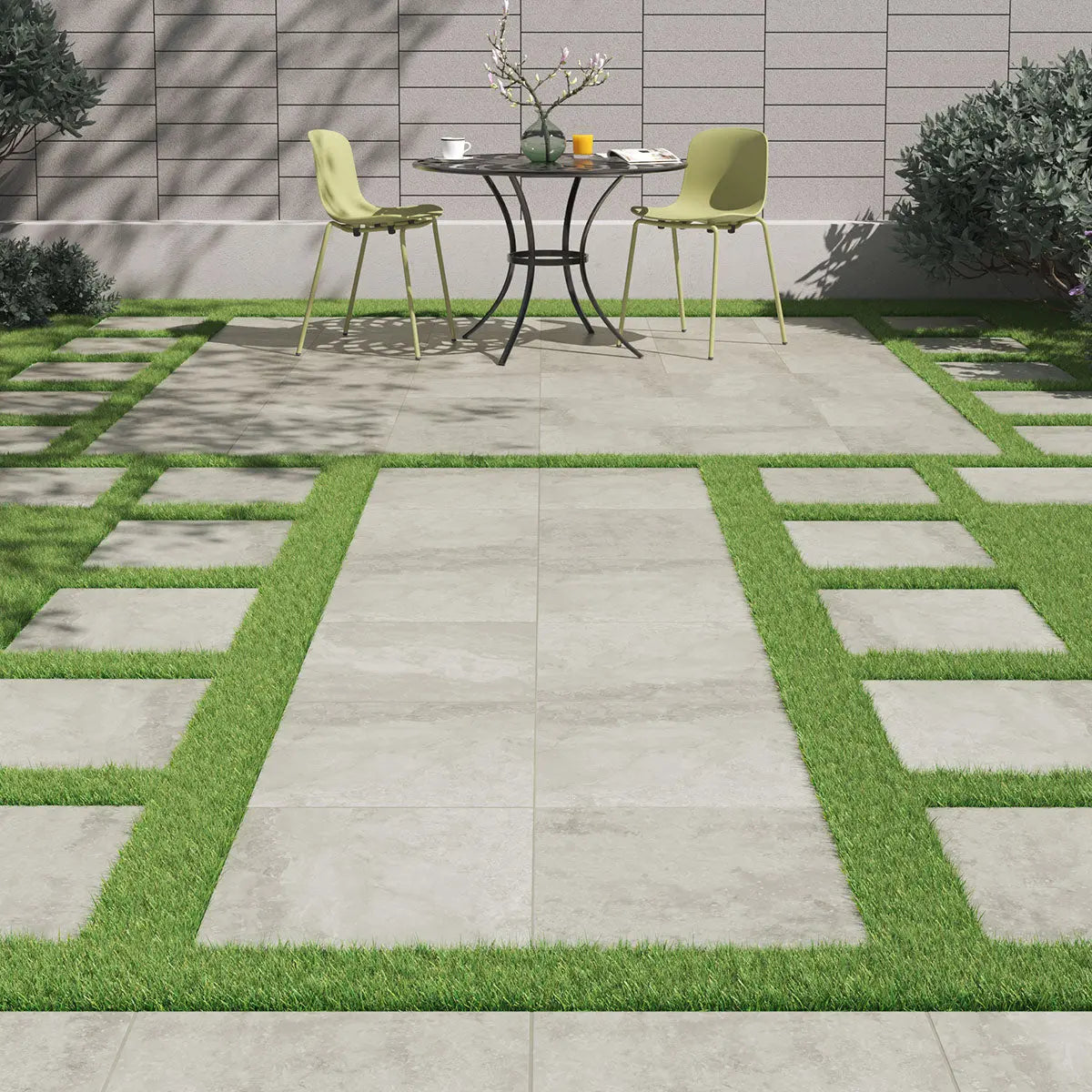 MSI Surfaces Hardscaping Porcelain Pavers Argento Travertino Arterra
