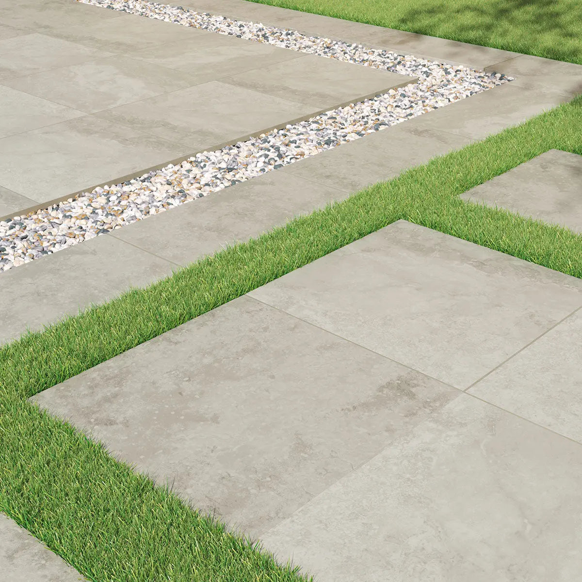 MSI Surfaces Hardscaping Porcelain Pavers Argento Travertino Arterra