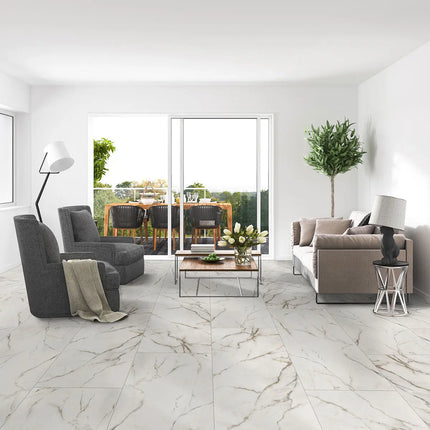 MSI Surfaces Kaya Calacatta Lucca Porcelain Tile - Plumbing Market