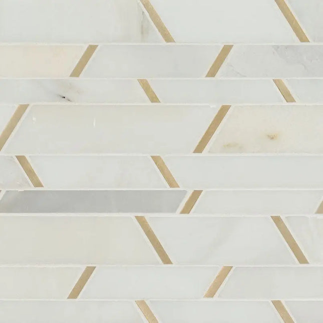 MSI Surfaces Luxor Metro Gold Pattern Stone Metal Blend Tile - Plumbing Market