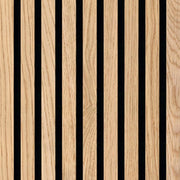 MSI Surfaces Natural Acoustic Fluted Wood Slat Wall Panels 9.5 x 94.5