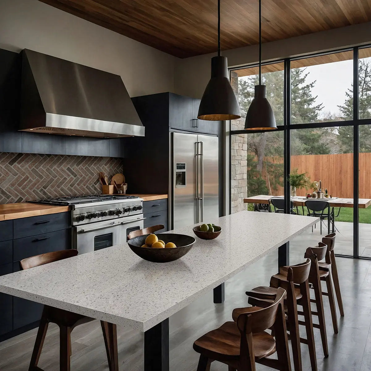 MSI Surfaces Noble Red Reclaimed Clay Brick Herringbone