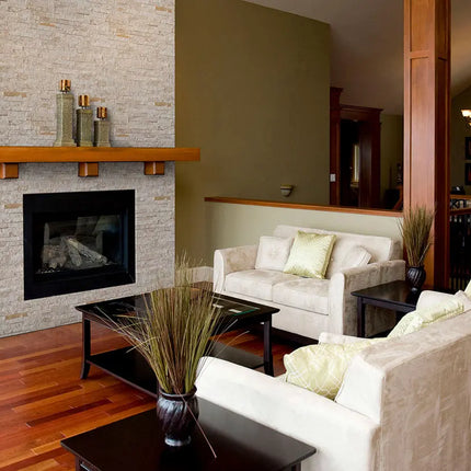 MSI Surfaces Royal White Splitface Ledger Corner LPNLQROYWHI618COR - Plumbing Market