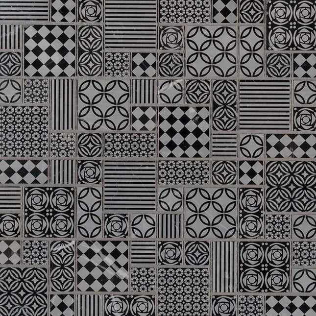 MSI Surfaces Tetris Nero Mosaic SMOT-TETNERO-10MM - Plumbing Market