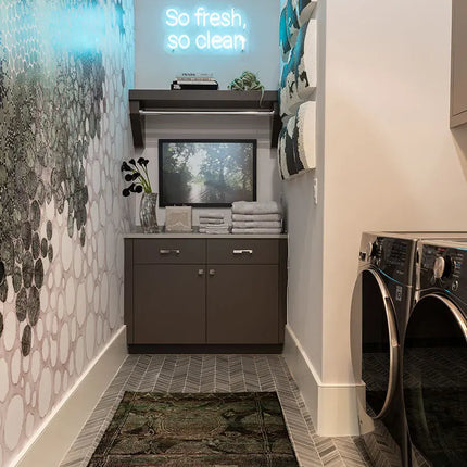 MSI Surfaces Watercolor Graphite Chevron 12X15 Mosaic NWATGRACHE12X15 - Plumbing Market