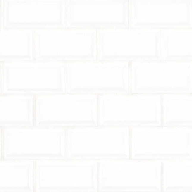 MSI Surfaces White 2X4 Beveled Glossy SMOT-PT-RETBIA-2X4BG - Plumbing Market