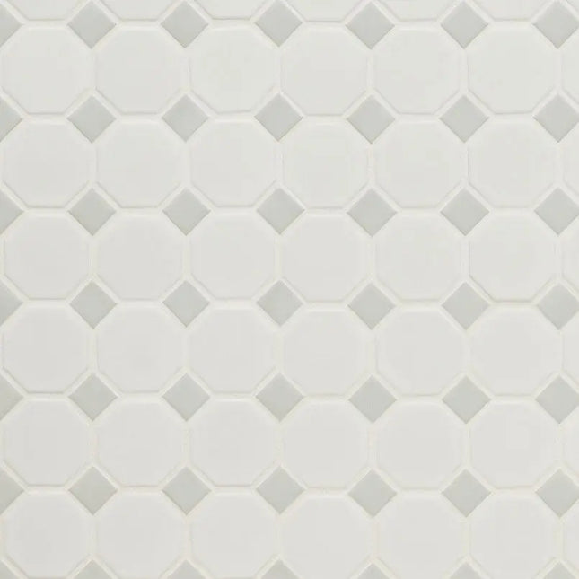MSI Surfaces White And Gray Matte 2" Octagon SMOT-PT-RETBIAGRA-2OCTM - Plumbing Market