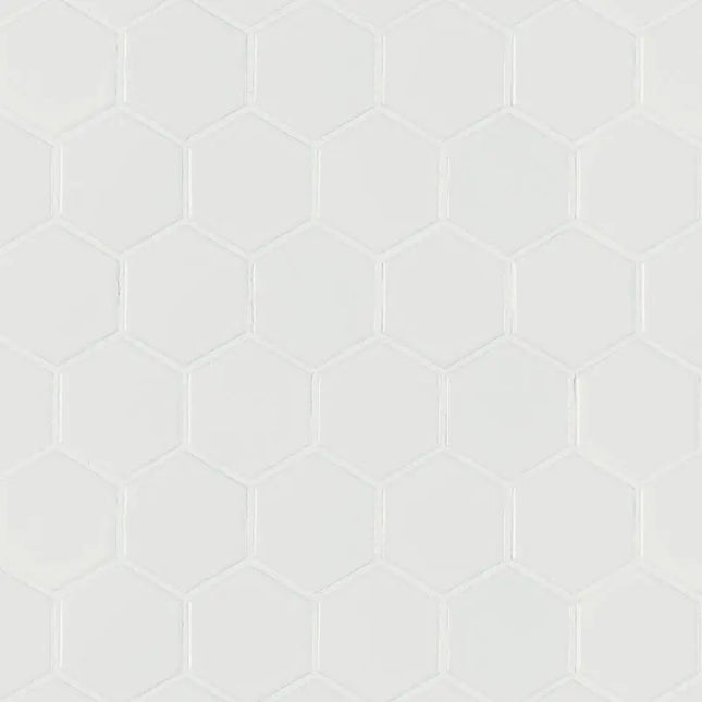 MSI Surfaces White Matte 2" Hex 6Mm SMOT-PT-RETBIA-2HEX - Plumbing Market