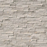 MSI Surfaces White Oak Splitface Marble Stacked Stone 6 x 24