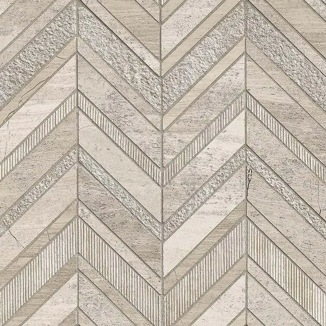 MSI Surfaces White Quarry Chevron SMOT-WQ-CHEVRON10MM - Plumbing Market