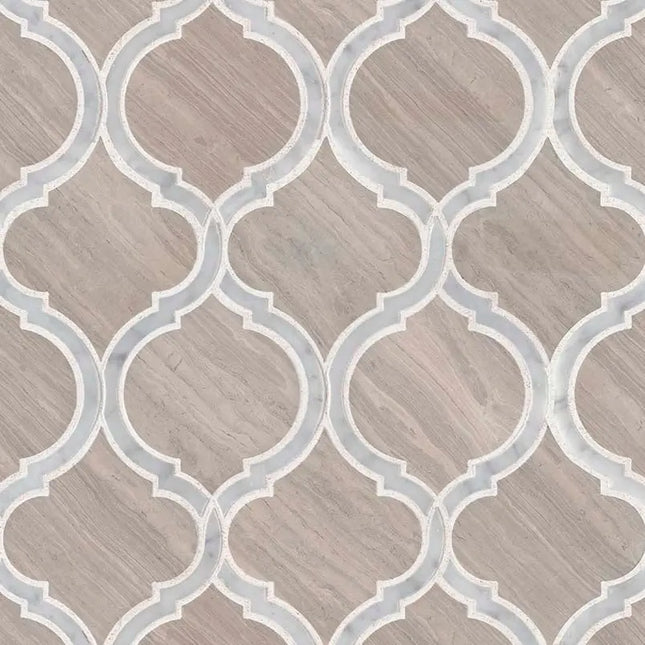 MSI Surfaces White Quarry Savona Mosaic SMOT-WQSAV-HON10MM - Plumbing Market