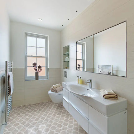 MSI Surfaces White Quarry Savona Mosaic SMOT-WQSAV-HON10MM - Plumbing Market