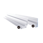 Zitta 2 corners and 2 ends finishing kit 76" for alcove installation white MU0076HCCK5