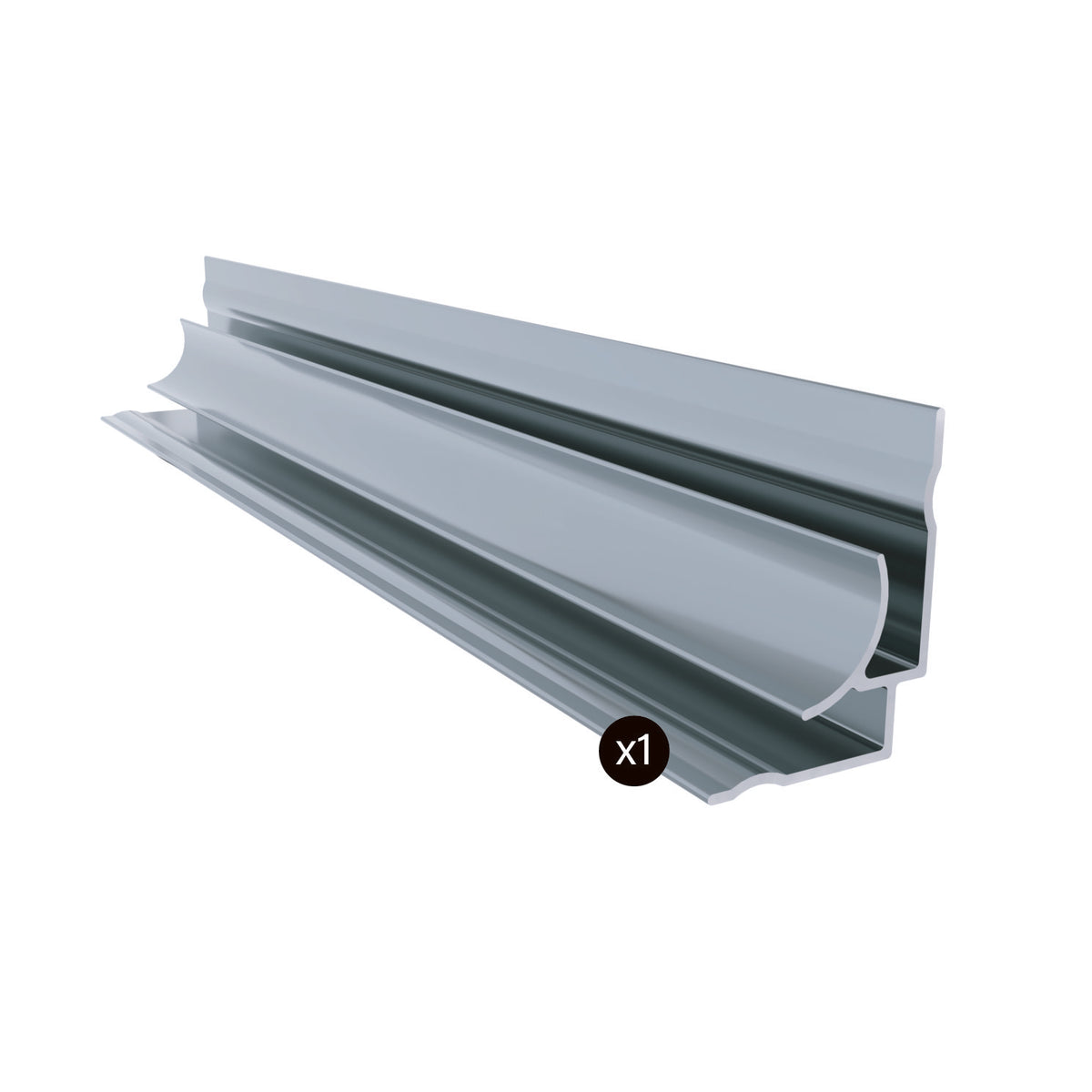 Zitta 2 corners and 2 ends finishing kit 96" for alcove installation chrome MU0096HCCK2