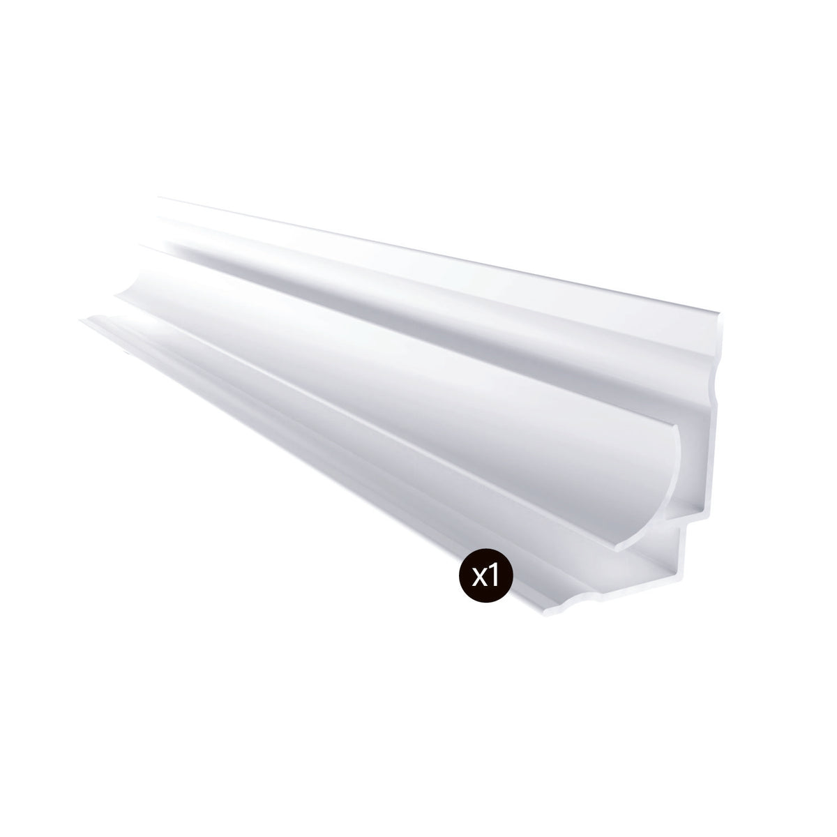 Zitta 2 corners and 2 ends finishing kit 96" for alcove installation white MU0096HCCK5