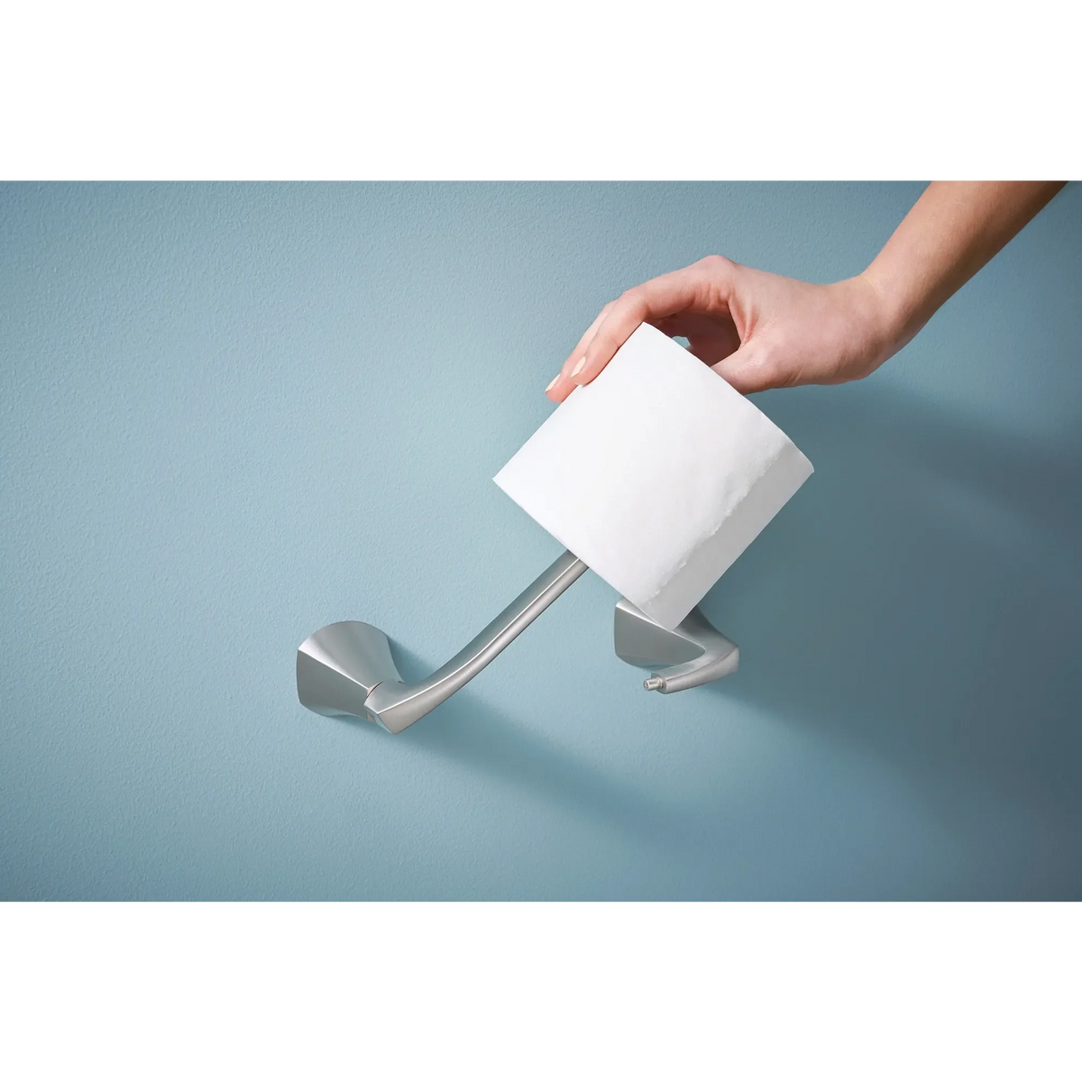 Moen Lindor Pivoting Paper Holder MY8708 in Spot Resist Brushed Nickel (MY8708BN) - view 4