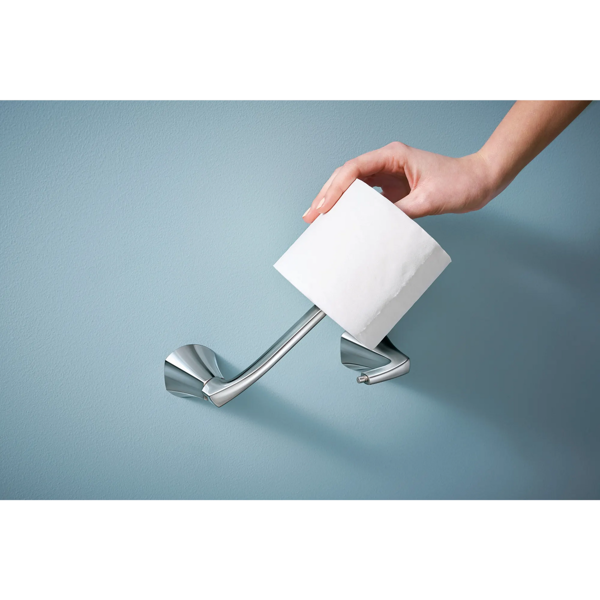 Moen Lindor Pivoting Paper Holder MY8708 in Chrome (MY8708CH) - view 3