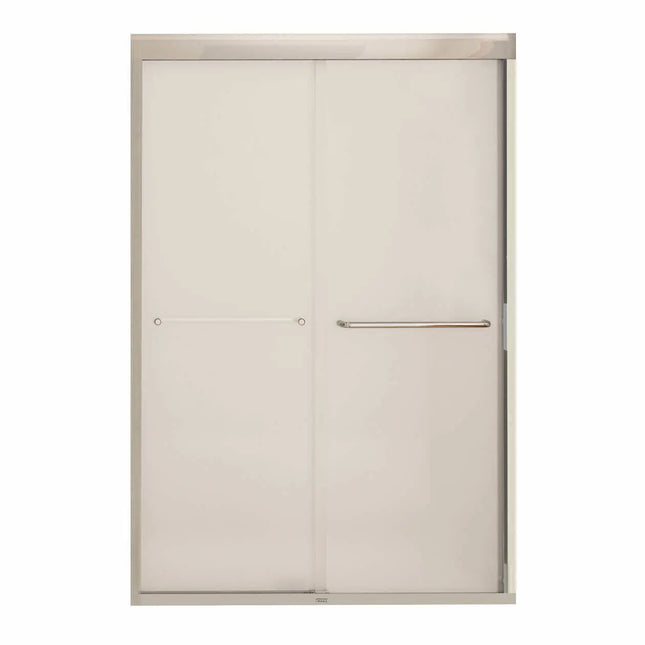 Maax Aura 43-47 x 71 in. 6 mm Bypass Shower Door for Alcove Installation with Frosted glass in Chrome 135663-978-084-000 - Plumbing Market
