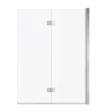 Maax Axial Access 42 x 56 in. 6 mm Pivot Tub Screen for Alcove Installation with Clear glass in Chrome 138600-900-084-000 - Plumbing Market