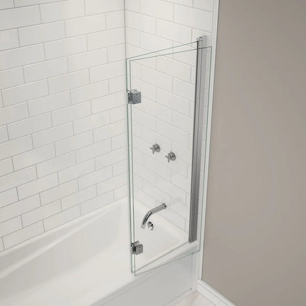 Maax Axial Access 42 x 56 in. 6 mm Pivot Tub Screen for Alcove Installation with Clear glass in Chrome 138600-900-084-000 - Plumbing Market