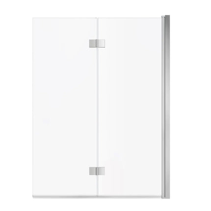 Maax Axial Access 42 x 56 in. 6 mm Pivot Tub Screen for Alcove Installation with Clear glass in Chrome 138600-900-084-000 - Plumbing Market