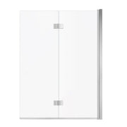 Maax Axial Access 42 x 56 in. 6 mm Pivot Tub Screen for Alcove Installation with Clear glass in Chrome 138600-900-084-000 - Plumbing Market
