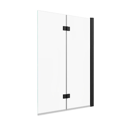 Maax Axial Access 42 x 56 in. 6 mm Pivot Tub Screen for Alcove Installation with Clear glass in Matte Black 138600-900-340-000 - Plumbing Market