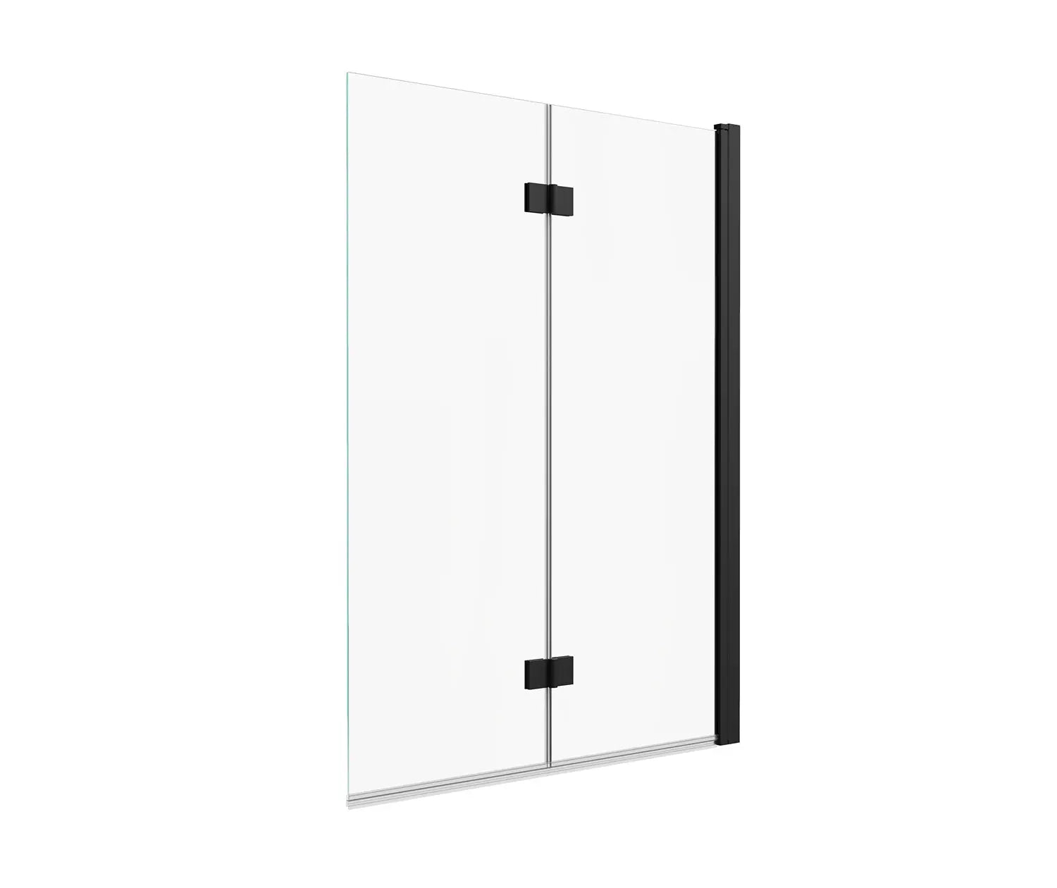 Maax Axial Access 42 x 56 in. 6 mm Pivot Tub Screen for Alcove Installation with Clear glass in Matte Black 138600-900-340-000 - Plumbing Market