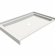 Maax B3Round 4832 Acrylic Alcove Deep Shower Base in White with Center Drain 410001-504-001-000 - Plumbing Market