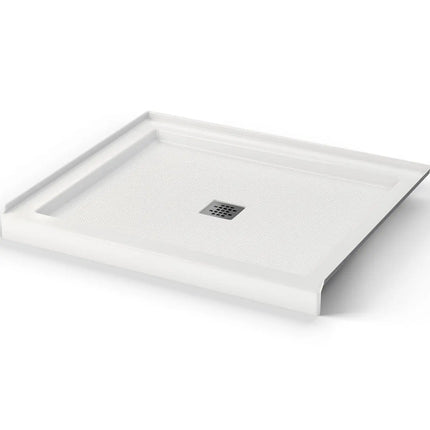 Maax B3Square 4236 Acrylic Alcove Shower Base in White with Anti-slip Bottom with Center Drain 420034-541-001-100 - Plumbing Market