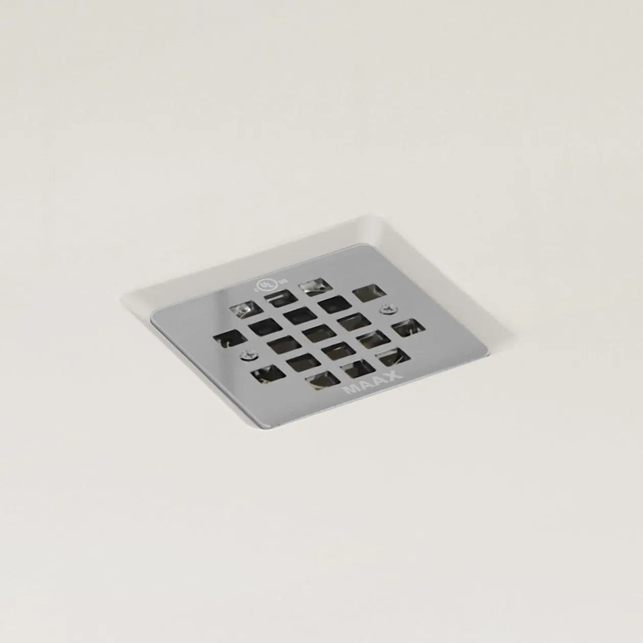 Maax B3Square 4834 Acrylic Tunnel Shower Base in White with Center Drain 420002-506-001-100 - Plumbing Market