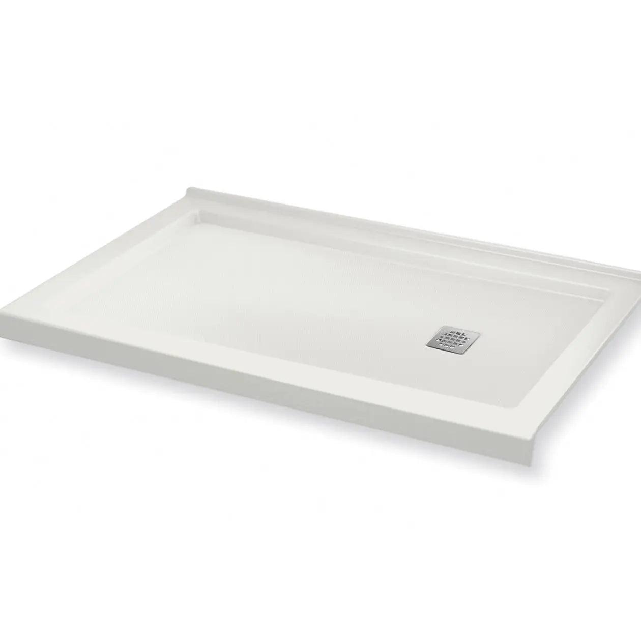 Maax B3Square 6032 Acrylic Corner Right Shower Base in White with Anti-slip Bottom with Right-Hand Drain 420005-543-001-100 - Plumbing Market