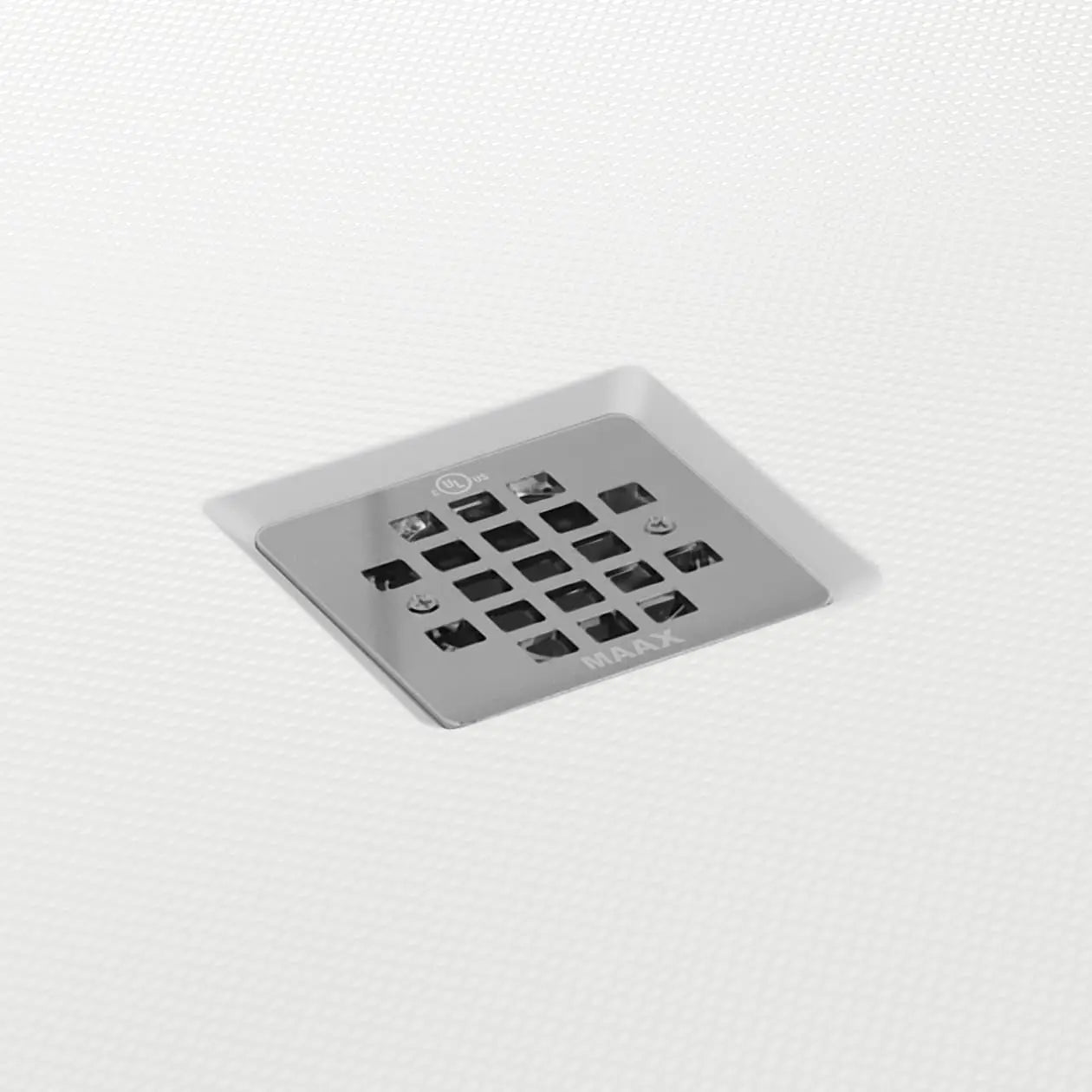 Maax B3Square 6036 Acrylic Alcove Shower Base in White with Anti-slip Bottom with Left-Hand Drain 420006-541-001-100 - Plumbing Market