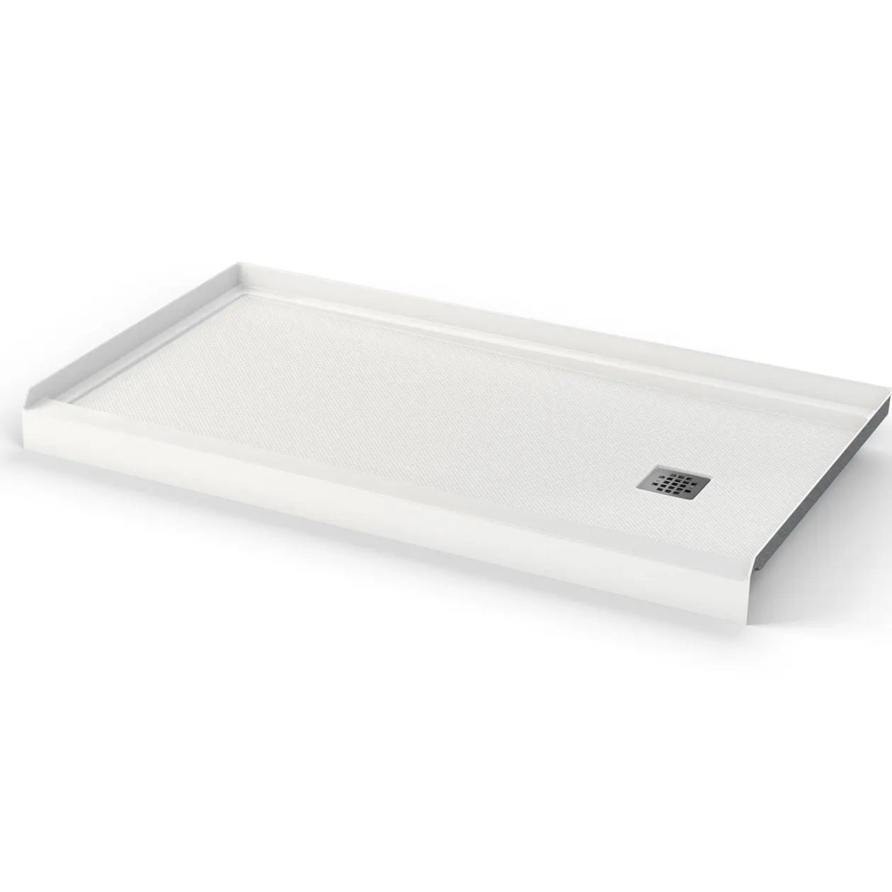 Maax B3X 6032 Acrylic Alcove Shower Base with Anti-slip Bottom with Right-Hand Drain in White 420023-541-001-000 - Plumbing Market