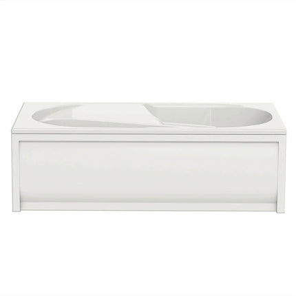 Maax Baccarat 72 x 36 Acrylic Alcove End Drain Aerofeel Bathtub in White 102945-055-001 - Plumbing Market