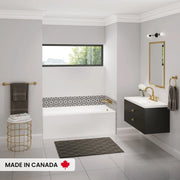 Maax Bosca 6030 IFS AFR Acrylic Alcove Right-Hand Drain Bathtub in White 106395-000-001-102 - Plumbing Market