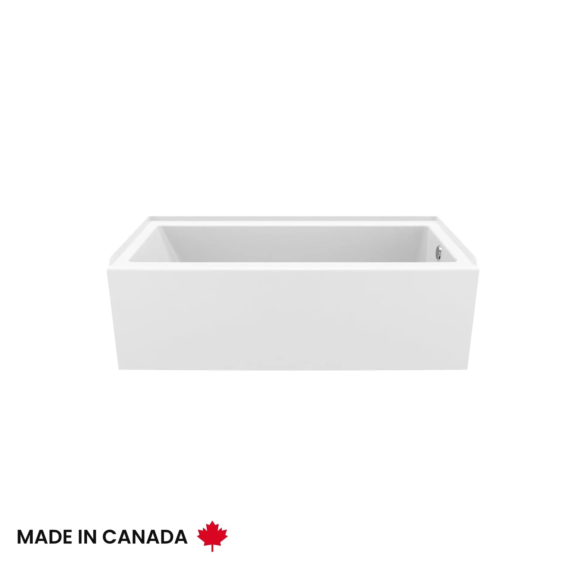 Maax Bosca 6030 IFS AFR Acrylic Alcove Right-Hand Drain Bathtub in White 106395-000-001-102 - Plumbing Market