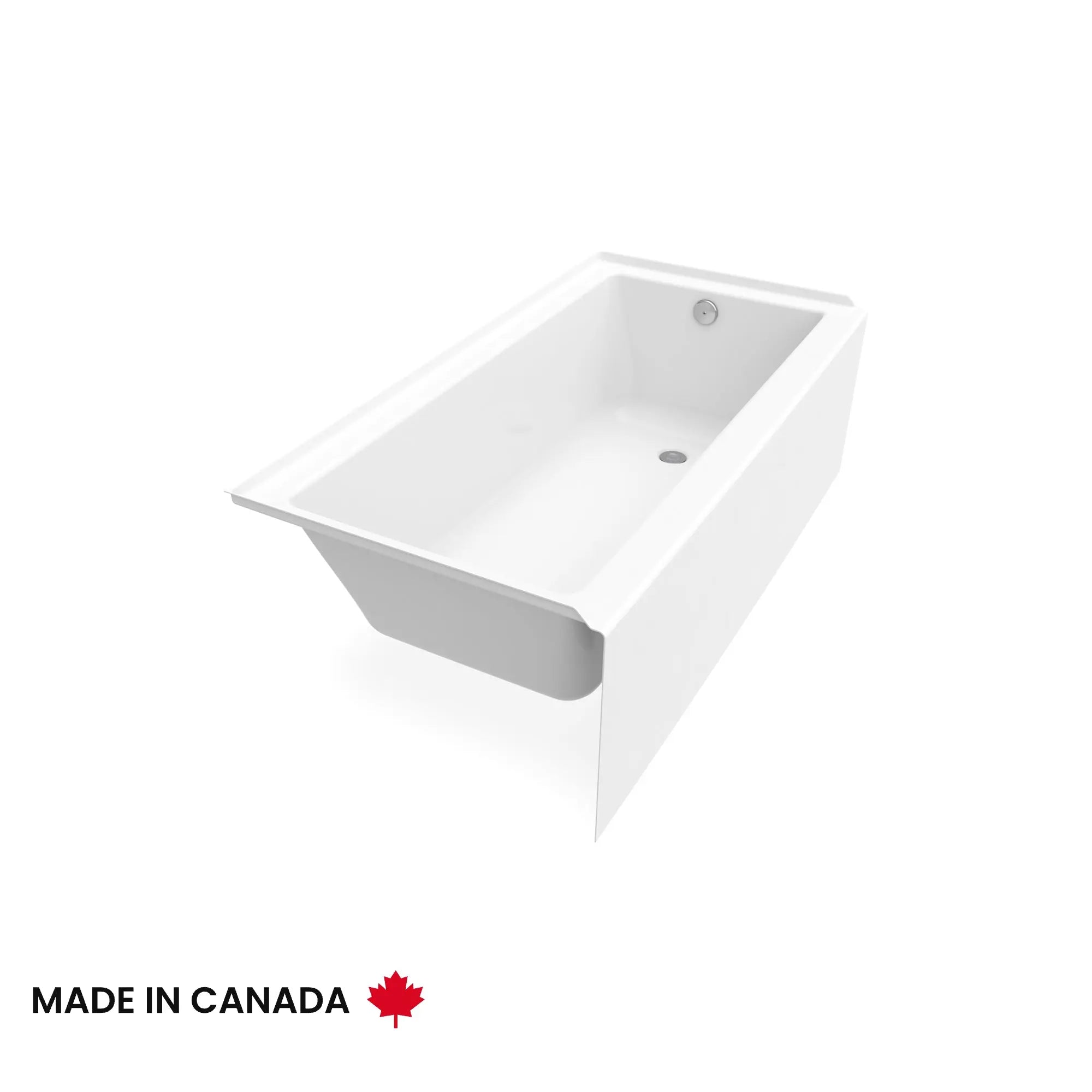Maax Bosca 6030 IFS AFR Acrylic Alcove Right-Hand Drain Bathtub in White 106395-000-001-102 - Plumbing Market