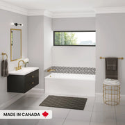 Maax Bosca 6030 IFS Acrylic Alcove Right-Hand Drain Bathtub in White 106394-000-001-002 - Plumbing Market