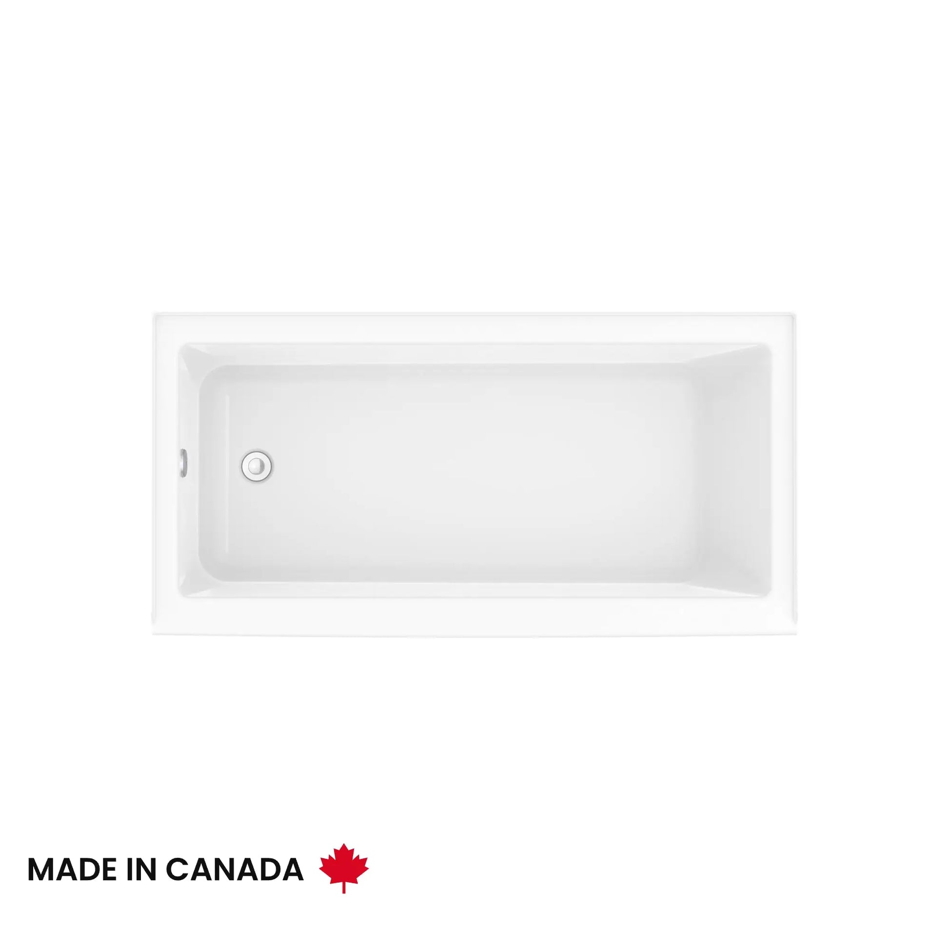 Maax Bosca 6030 IFS Acrylic Alcove Right-Hand Drain Bathtub in White 106394-000-001-002 - Plumbing Market