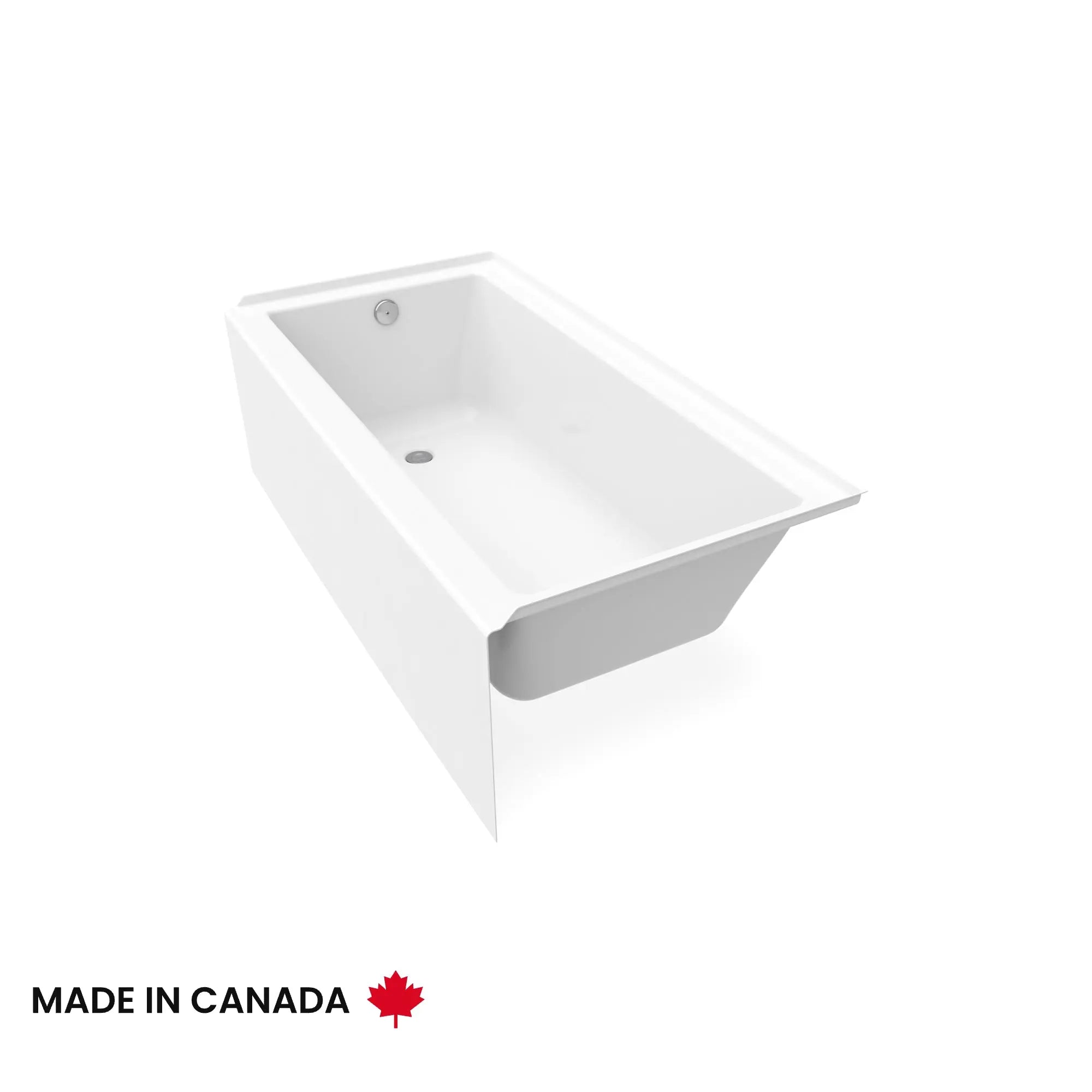 Maax Bosca 6030 IFS Acrylic Alcove Right-Hand Drain Bathtub in White 106394-000-001-002 - Plumbing Market