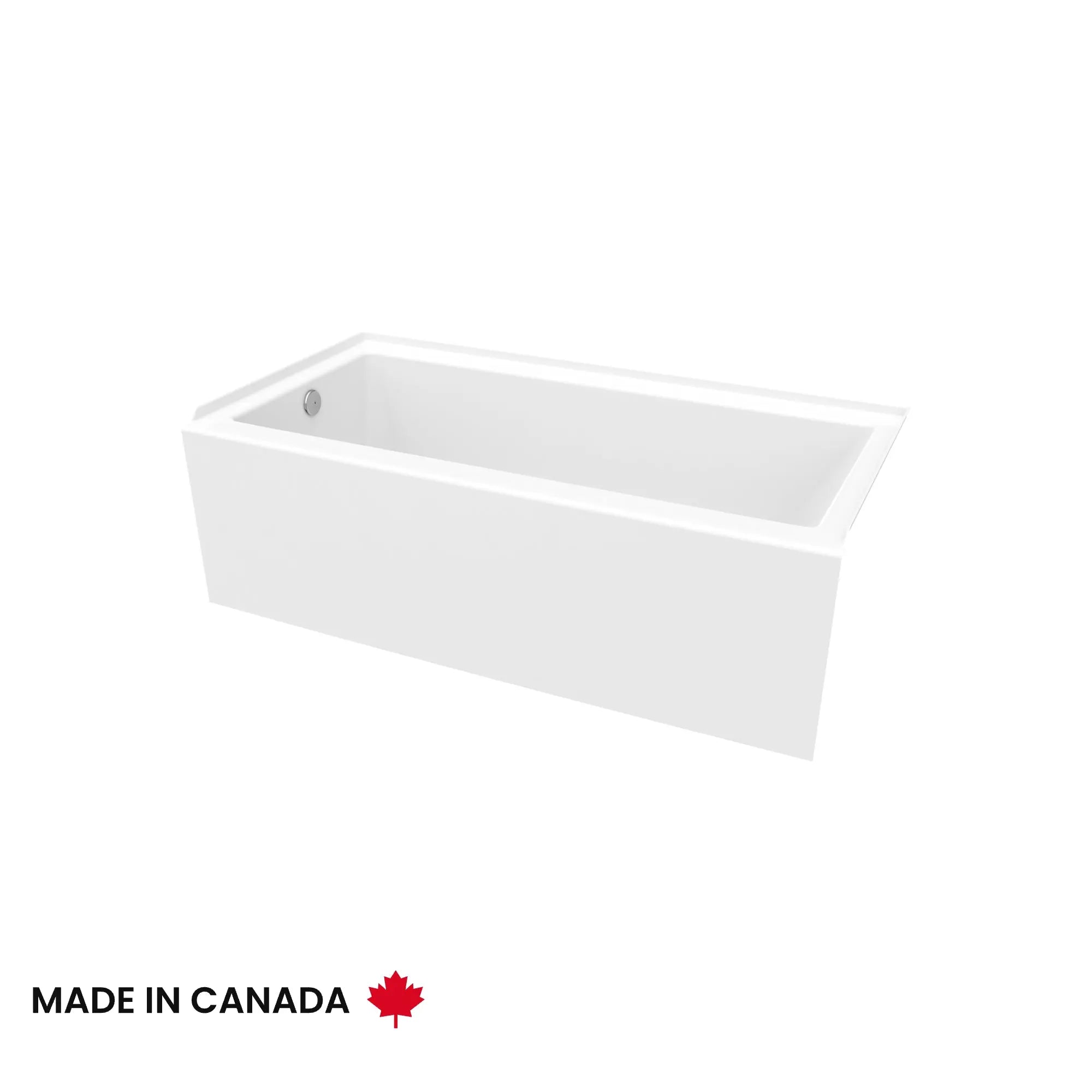 Maax Bosca 6030 IFS Acrylic Alcove Right-Hand Drain Bathtub in White 106394-000-001-002 - Plumbing Market