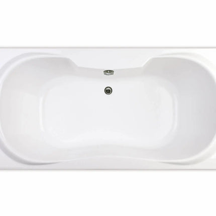 Maax Cambridge 72 x 36 Acrylic Drop-in Center Drain Combined Hydrosens & Aerosens Bathtub in White 101227-109-001-100 - Plumbing Market