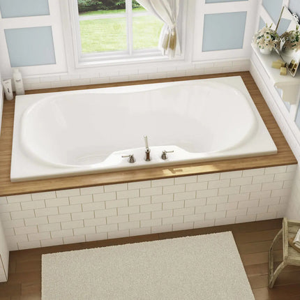Maax Cambridge 72 x 36 Acrylic Drop-in Center Drain Hydrosens Bathtub in White 101227-107-001-000 - Plumbing Market