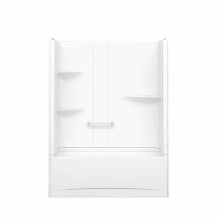 Maax Camelia TS-6032 Acrylic Alcove Right-Hand Drain Two-Piece Tub Shower in White 105915-SR-000-001 - Plumbing Market